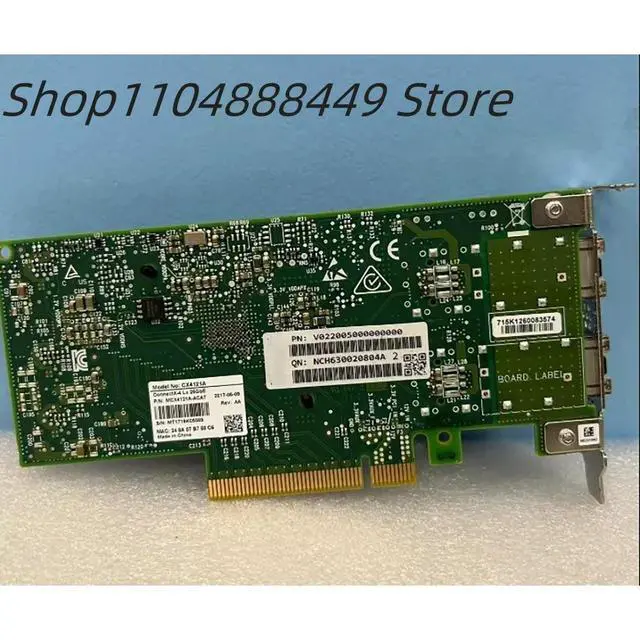 Alt view image 2 of 2 - MCX4121A-ACAT CX4121A 25GbE 10g optical network card