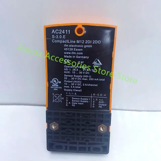 Alt view image 3 of 3 - For IFM AC2411 COMPACTLINE M12 2DI 2DO Terminal Block