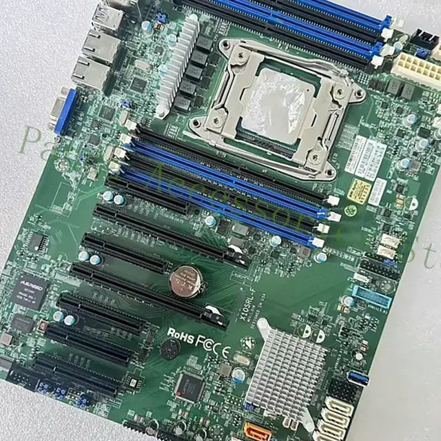 Main image of X10SRL-F single channel X99 server motherboard C612 chipset with 8 DDR4 memory slots