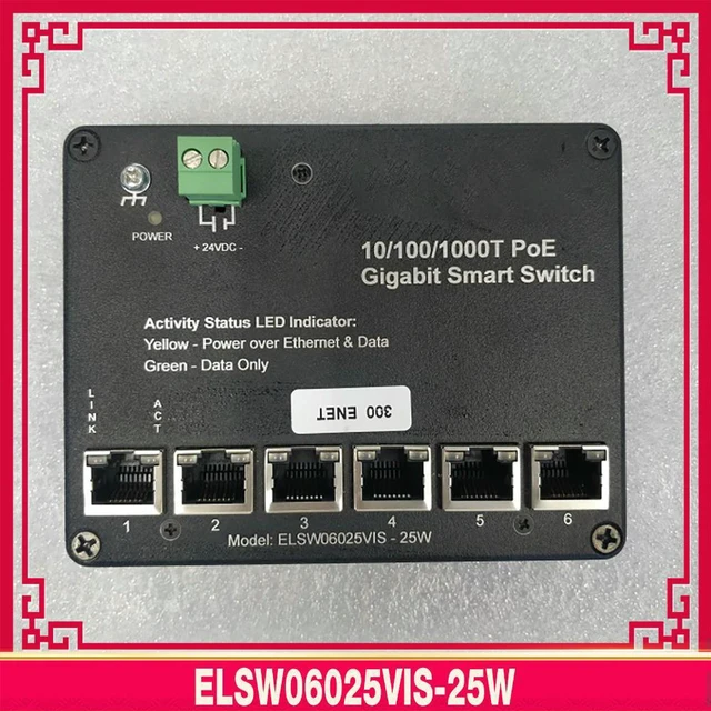 Alt view image 2 of 3 - Vision network switch ELSW06025VIS-25W