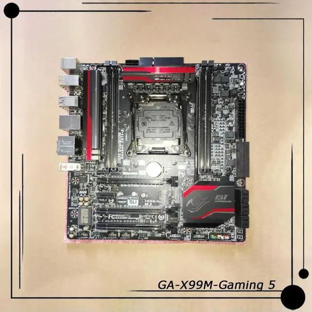 Alt view image 2 of 3 - X99 X99M-Gaming 5 LGA2011-3 Core i7 Processors DDR4 64GB Micro ATX Motherboard GA-X99M-Gaming 5