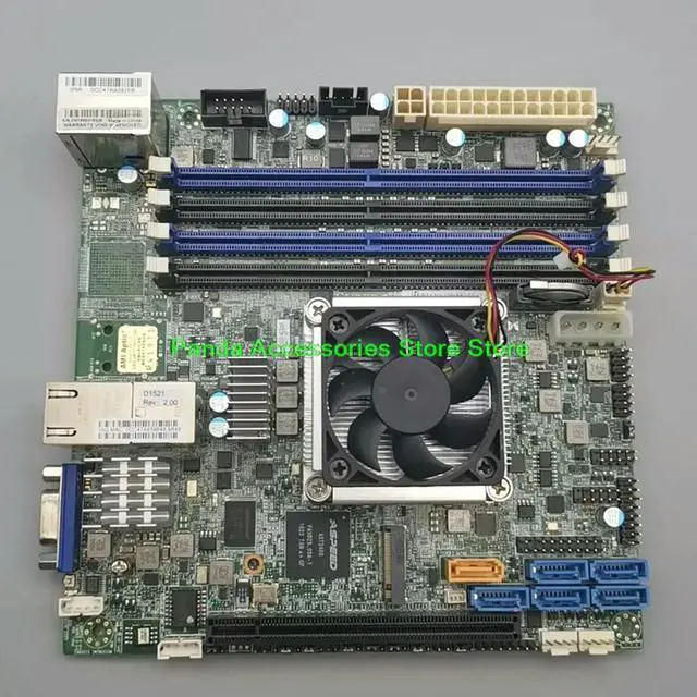 Alt view image 2 of 3 - Server Motherboard ITX XEON D1521 X10SDV-4C-TLN2F