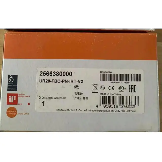 Alt view image 3 of 3 - Remote I/O fieldbus coupler For Weidmuller UR20-FBC-PN-IRT-V2 2566380000