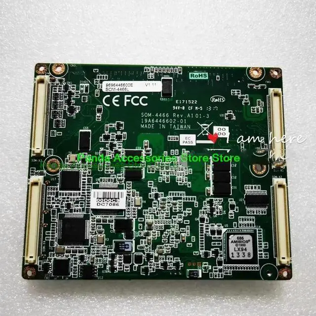 Alt view image 3 of 3 - Industrial Control Motherboard SOM-4466 Rev.A1 01-3