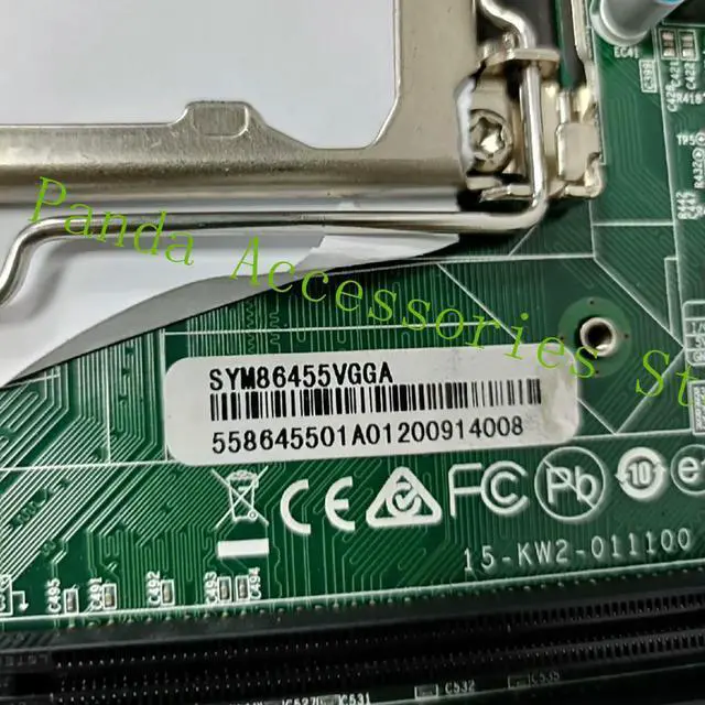 Main image of SYM86455VGGA industrial control motherboard with 115 pin HDMI and DVI interfaces