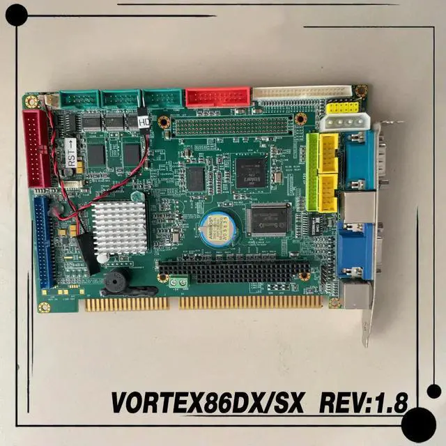 Alt view image 2 of 3 - DM83H-1 VDX-6124-V2 ISA Industrial Computer Motherboard VORTEX86DX/SX REV:1.8