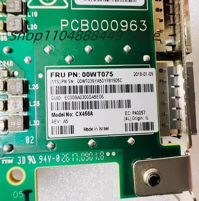 Main image of MCX456A-ECAT 100G 10 gigabit network card 00WT075 CX456A