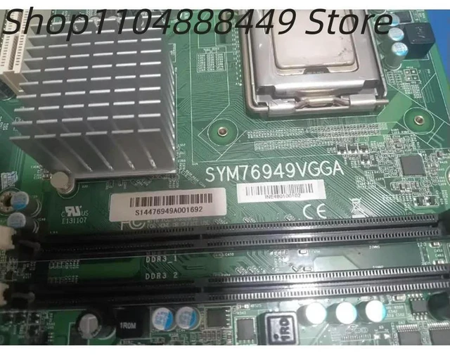 Alt view image 2 of 3 - SYM76949VGGA industrial motherboard
