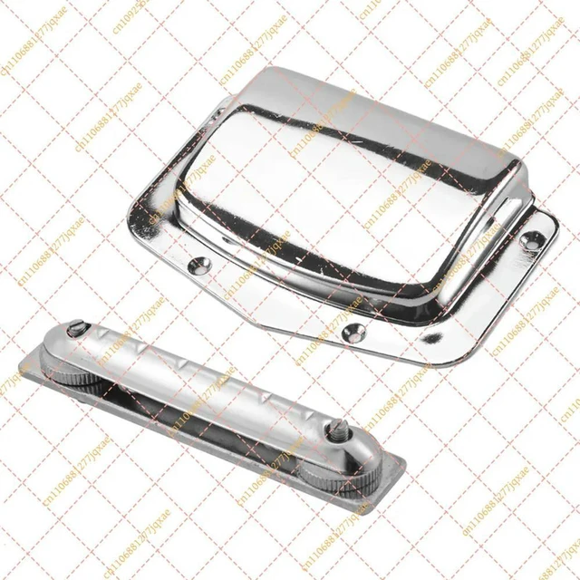 Alt view image 3 of 6 - 1 Set Fixed Adjustable Bridge & Tailpiece, Replacement Parts for Teisco Style Guitars