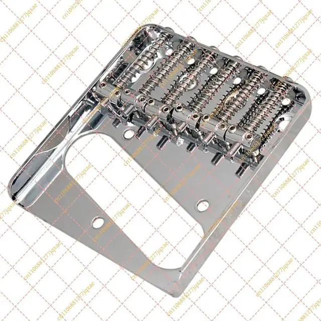 Alt view image 3 of 6 - 6-Saddle Telecaster Bridge Replacement, Electric Guitar String Saddle & Bottom Mount Accessories