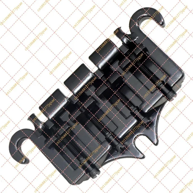Alt view image 3 of 6 - 4 String Bass Bridge & Tailpiece, 3-Point Zinc Alloy Replacement Parts for Gibson Style Bass Guitars