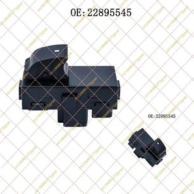 Alt view image 4 of 6 - 22895545 Power Window Single Switch for Chevrolet, GMC, Buick
