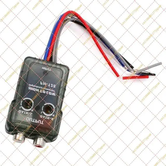 Alt view image 6 of 6 - Car Audio High to Low Level Converter, Speaker Signal to RCA Subwoofer Adapter