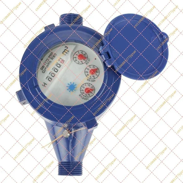 Alt view image 5 of 6 - G5AB Water Meter Water Flow Meter 15mm 1/2 inch Cold Water Meter Compatible with Garden & Home use Wet Table Measuring Tool