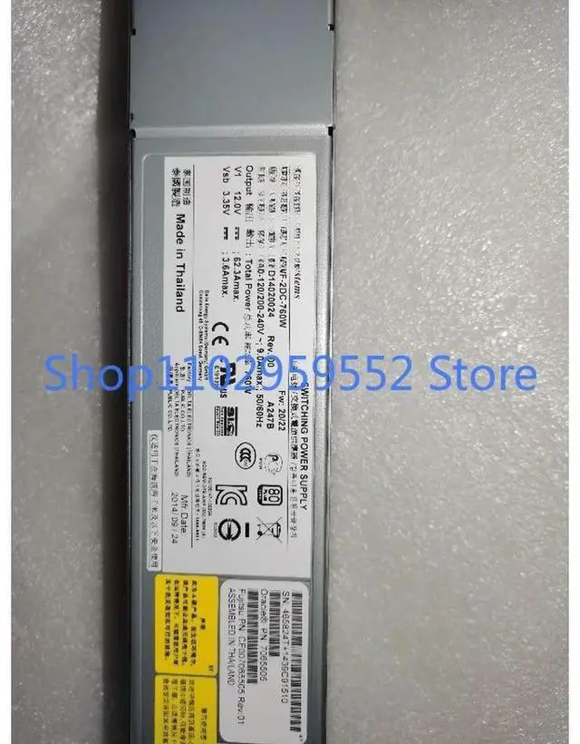 Alt view image 3 of 3 - 1PCS For A247B X5-2 ZS3-2 X7-2 7065505 AWF-2DC-760W Power Supply