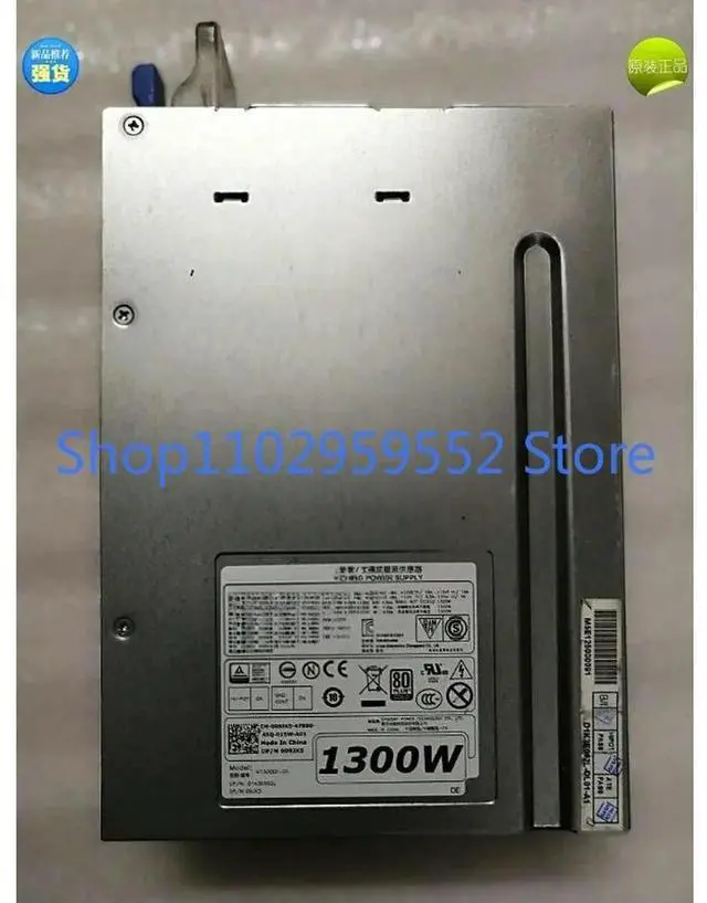 Main image of 1Pcs for T7600 T7610 T7910 Workstation Power Supply 1300W H1300EF-00 T31JM 09JX5
