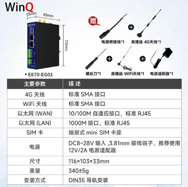 Main image of Noded edge computing Ethernet gateway RS485 data acquisition 4G Internet of Things mqtt server ModBus