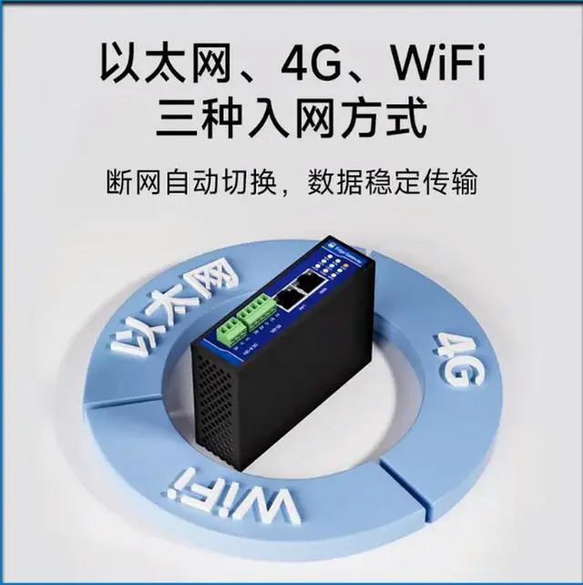 Alt view image 3 of 3 - Noded edge computing Ethernet gateway RS485 data acquisition 4G Internet of Things mqtt server ModBus