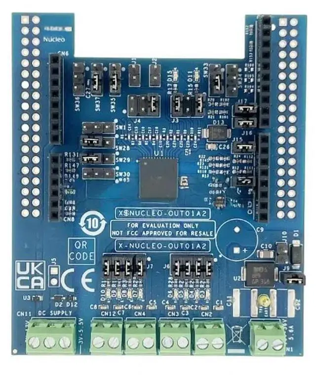 Main image of X-NUCLEO-OUT01A2 is based on ISO8200BQ industrial digital output expansion board