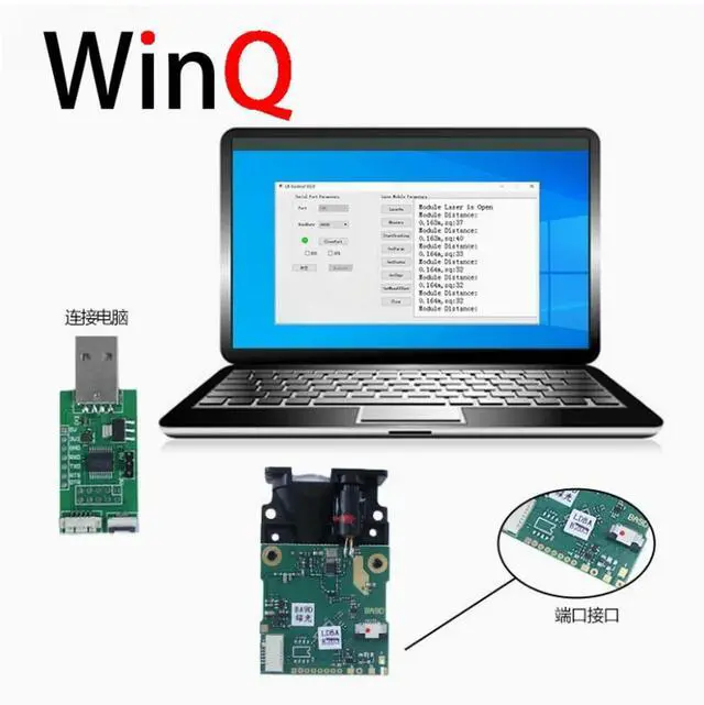 Alt view image 3 of 3 - OEM customized underwater surveying green light 60m laser ranging module Chengdu laser ranging sensor module factory