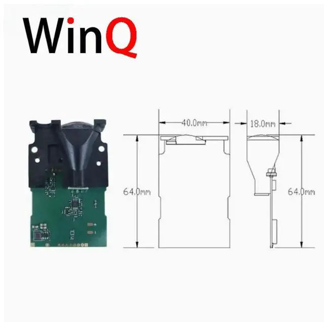Alt view image 2 of 3 - 150 meter laser sensor measuring distance laser module ligent building 10Hz module laser ranging