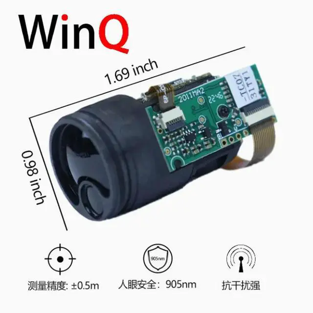 Alt view image 2 of 3 - Cross border 905nm gun sight night vision device module 1200 meter distance measuring telescope solution development sensor 1km
