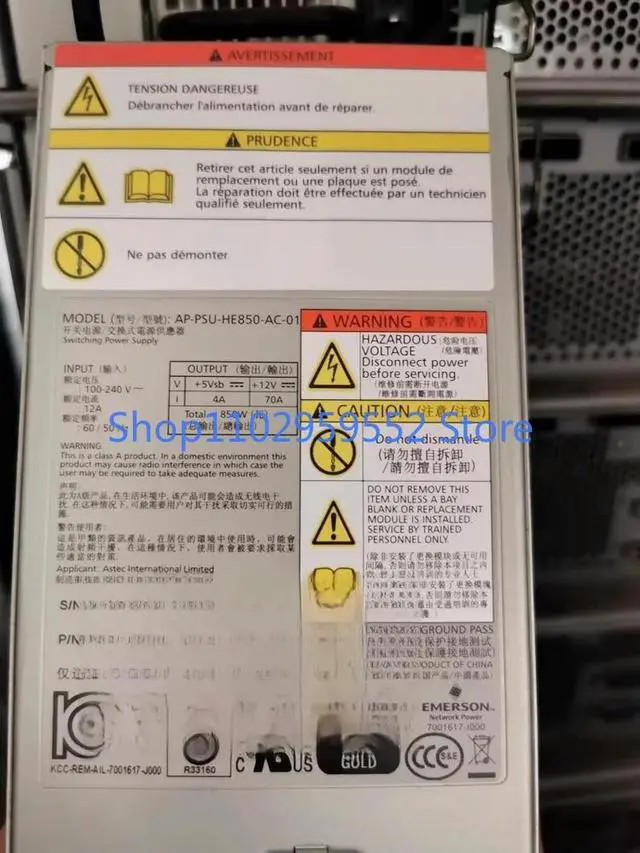 Alt view image 2 of 2 - 1pcs for 850W AP-PSU-HE850-AC-01 0963415-07/8/9