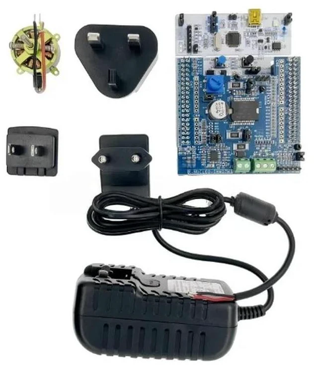 Alt view image 3 of 3 - Spot P-NUCLEO-IHM002 F302R8 IHM07M1 with power motor control kit
