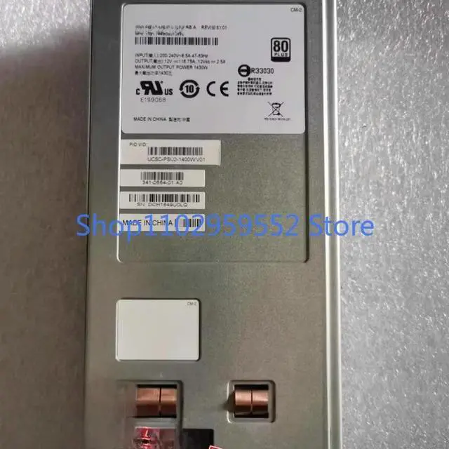 Alt view image 2 of 3 - 1pcs for C240 M4 Power Supply DPST-1400AB A UCSC-PSU2-1400W 341-0554-01