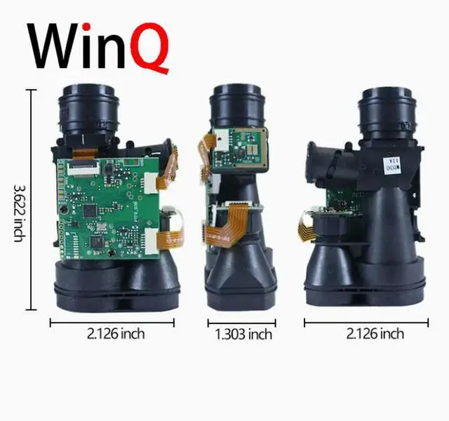 Alt view image 3 of 3 - UART Laser Rangefinder Module 6X Golf 1200m Laser Rangefinder Telescope Module