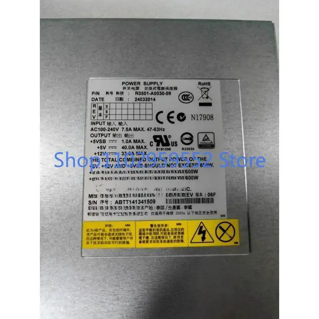 Alt view image 3 of 3 - 1pcs for 5552748-A 5552748-P TDPS-600FB A HDS G1000 600W power supply