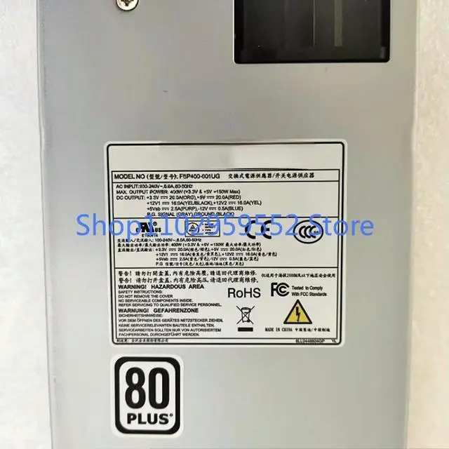 Alt view image 2 of 2 - 1pcs For FSP4OO-601UG 1U Rated 400W 80PLUS Server Power