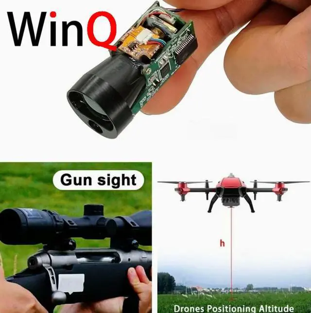 Alt view image 3 of 3 - 2000-meter cylindrical laser sensor 905nm UAV pod measurement TTL mini laser ranging module