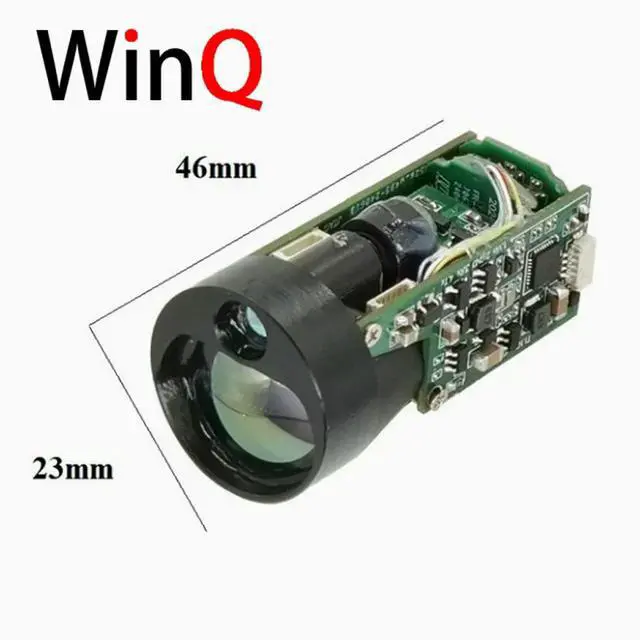 Alt view image 3 of 3 - The UAV uses a laser rangefinder UART cylindrical 2km distance measurement laser rangefinder sensor