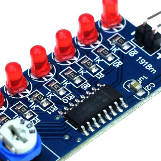 Alt view image 2 of 3 - Electronics Kits NE555+CD4017 Light Water Flowing LED Module DIY Kit