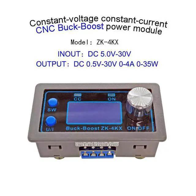 Alt view image 2 of 3 - ZK-4KX DC Buck Boost Converter DC CV 0.5-30V 4A Power Module Adjustable Regulated Power Supply For Solar Charging