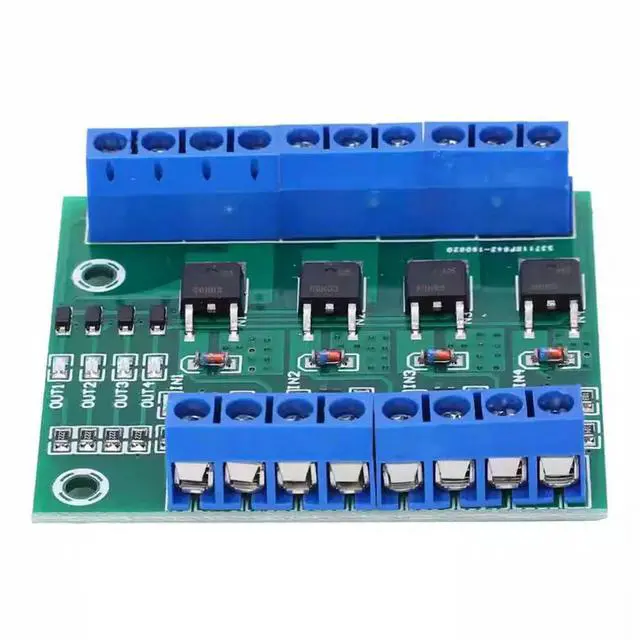 Alt view image 3 of 3 - MOS FET 4 Channels Pulse Trigger Switch Controller PWM Input Steady For Motor LED 4 Way 4ch Diy Electronic Module