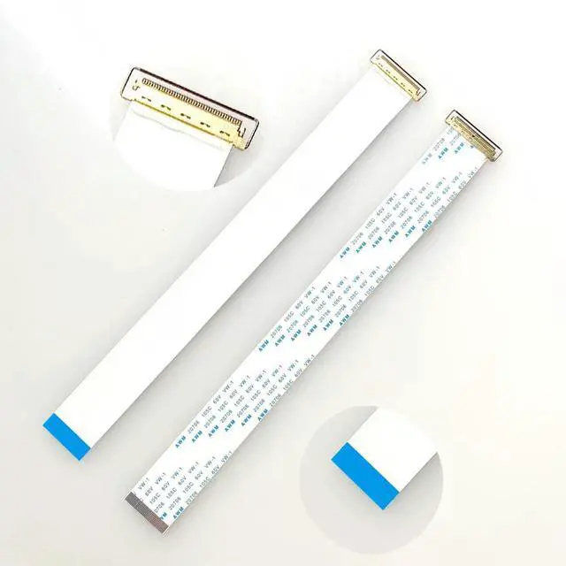 Main image of EDP special screen LCD flexible flat cable 40PIN 0.5MM spacing single-head different-plane with pull ring