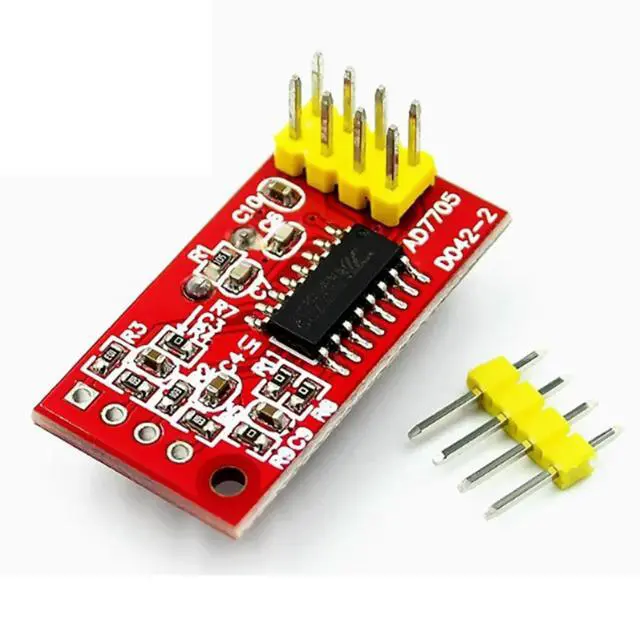 Alt view image 2 of 3 - AD7705 Dual 16 Bit ADC Data Acquisition Module Input Gain Programmable SPI Interface TM7705