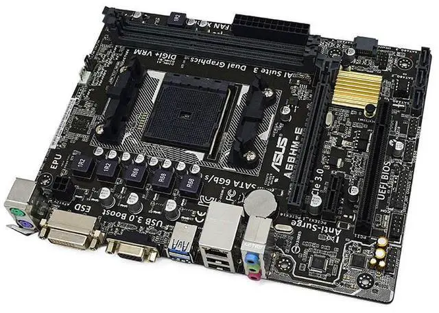 Alt view image 3 of 3 - A68HM-E Motherboard Socket FM2 FM2+ A68H 2×DDR3 PCI-E 3.0 USB3.0 Micro ATX support A8AD7600 Athlon X4 AD850X cpu