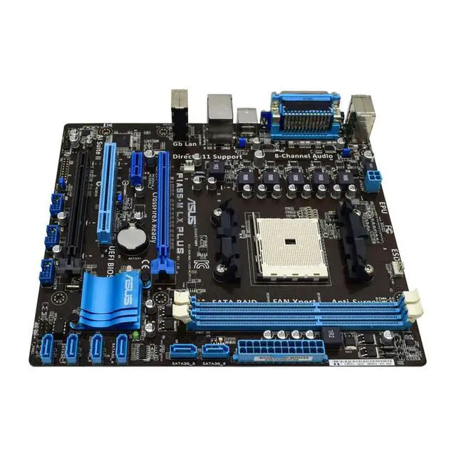Alt view image 3 of 3 - F1A55-M LX PLUS Motherboard Socket FM1 A55 support A8-3850 A6-3500 A8-3820 Athlon IIX4 638X A4-3400 cpu DDR3 ATX