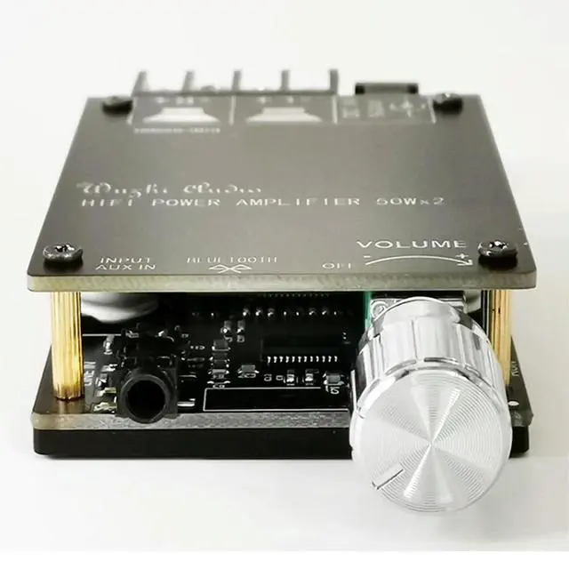 Alt view image 2 of 3 - ZK-502C Upgraded APP HIFI Level 2.0 Stereo Bluetooth Digital Amplifier Board TPA3116D2 50Wx2 502C