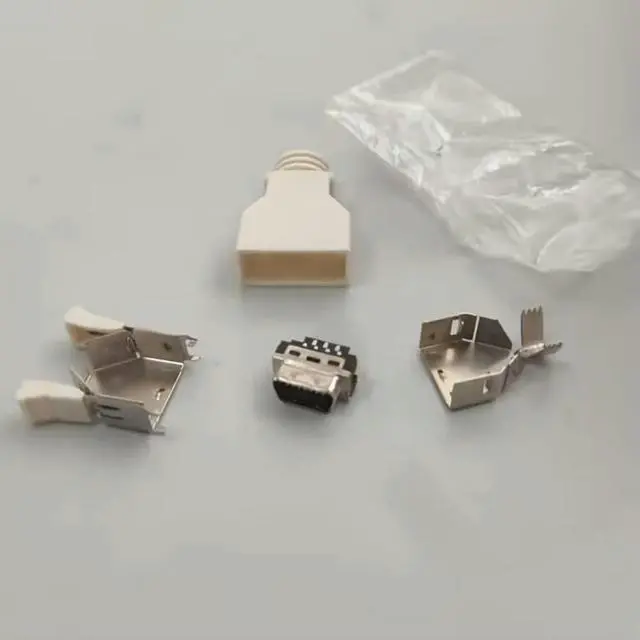 Alt view image 2 of 4 - 50pcs SCSI-14P Plug Male Header With Soldered Wires And Snap-in Clip