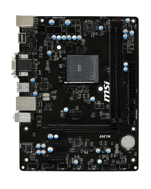 Alt view image 2 of 3 - AM1M Motherboard Socket AM1 AM1 DDR3 1333/1600 32G support Athlon X4 550 5350 5150 3850 cpu