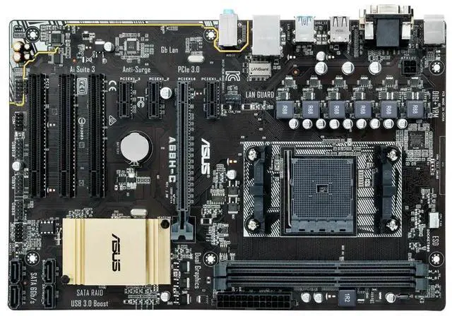 Alt view image 3 of 3 - A68H-C A68H Motherboard Socket FM2+ A10-7850K A8-7650K A6-7400K A10-7870 A4-7300B DDR3 32GB ATX PCIe 3.0 x16 VGA ATX