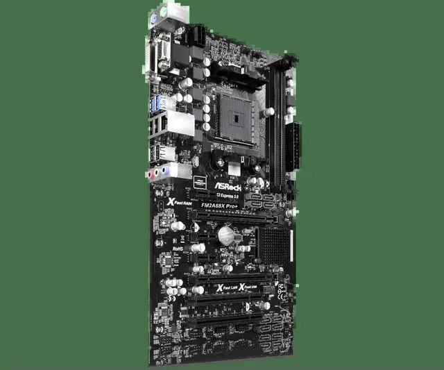 Alt view image 3 of 3 - FM2A88X PRO+ Motherboard Socket FM2+ A88X Support 10 787 A10 679 A4 632 X4 840 CPU DDR3 32GB SATA3 USB 3.1 ATX