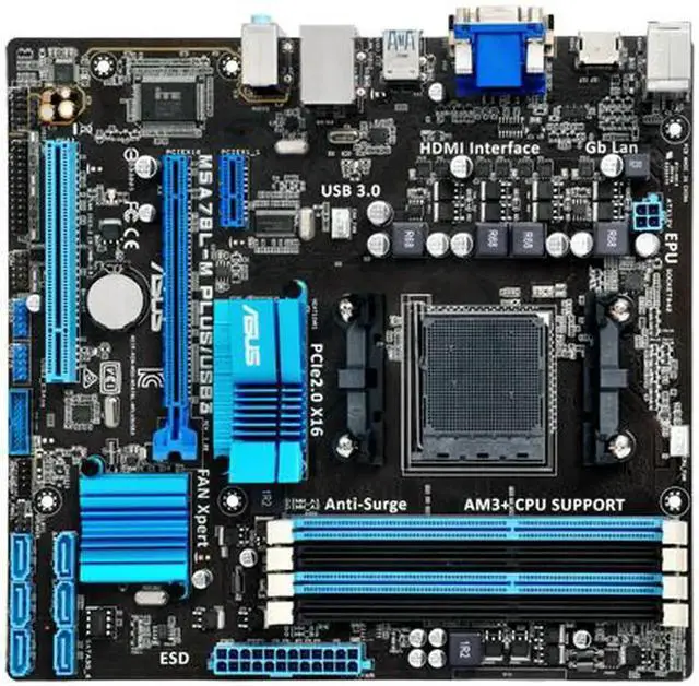 Alt view image 3 of 3 - M5A78L-M PLUS/USB3 Socket AM3/AM3+ Motherboard DDR3 SATA II PCI-E 2.0 ATX 760G Motherboard For FX-6300 4200 cpus