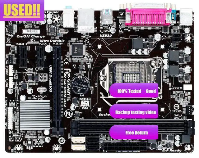 Alt view image 2 of 3 - GA-H81M-DS2 Motherboard For H81 DDR3 USB3.0 16GB LGA 1150 H81M DS2 Desktop Mainboard Systemboard