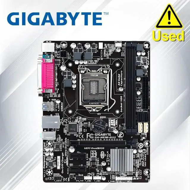 Main image of GA-H81M-DS2 Motherboard For H81 DDR3 USB3.0 16GB LGA 1150 H81M DS2 Desktop Mainboard Systemboard