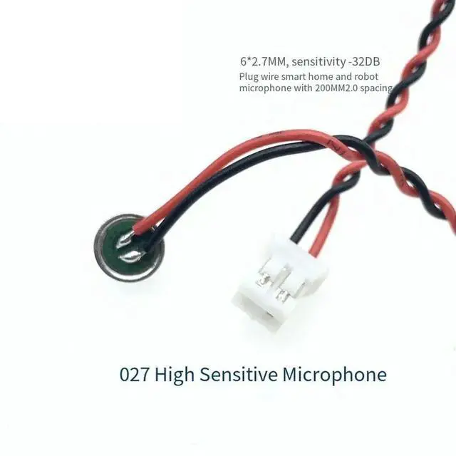 Alt view image 2 of 3 - 6027 Ultra-high Sensitivity Welded Stranded Electret Microphone MIC Anti-noise Mic Head High Sensitive 32DB 1pcs